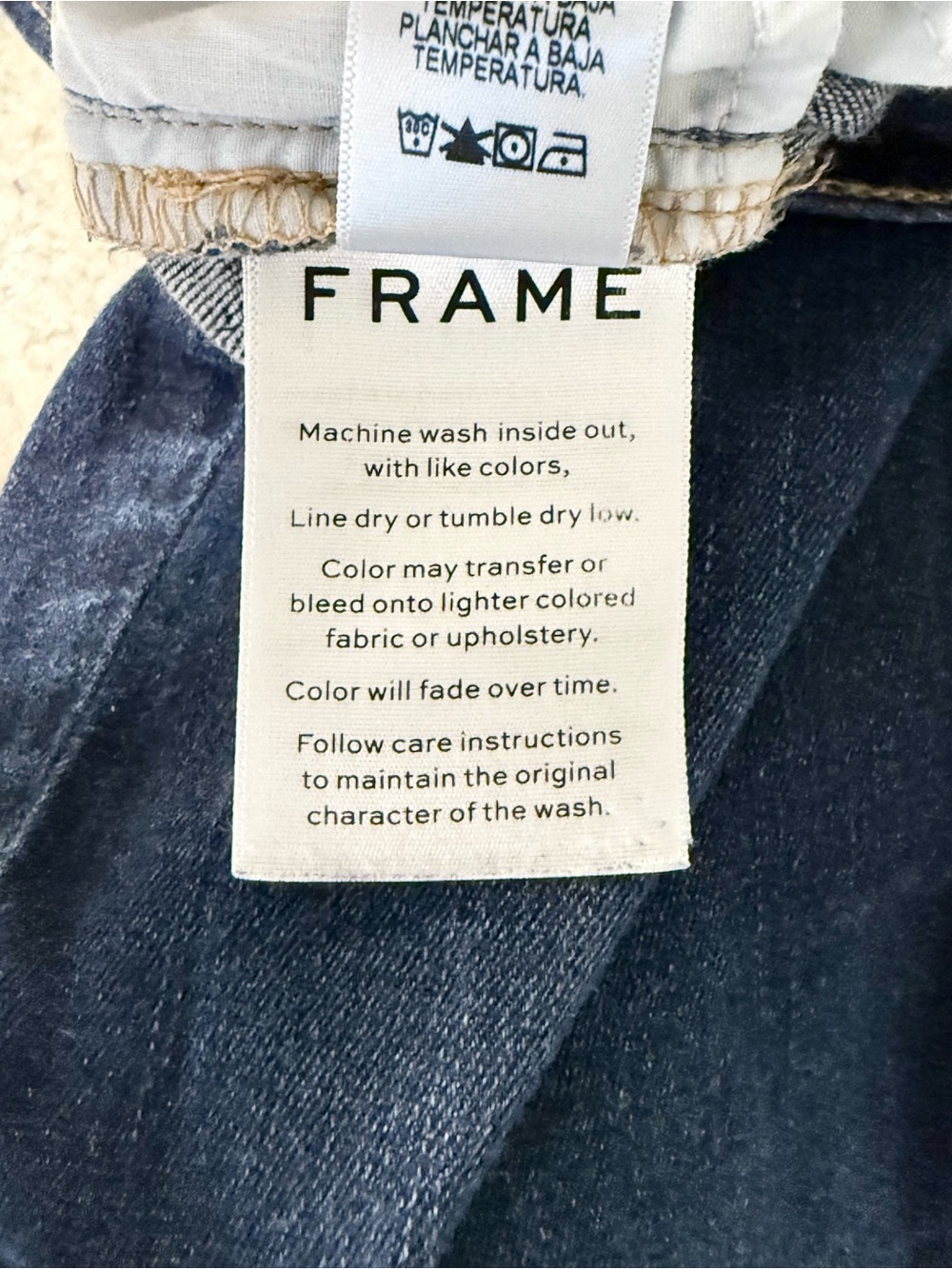 FRAME Le Skinny de Jeanne Jeans Women’s 29 Dark Wash Stretch Cotton - Picture 9 of 10
